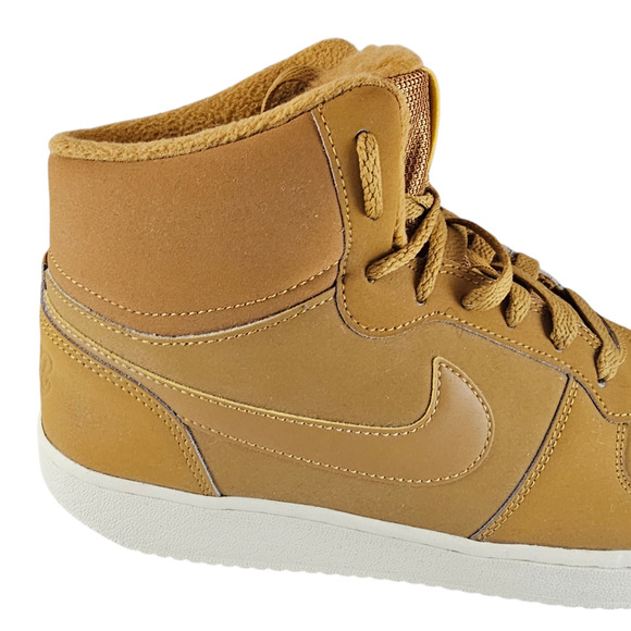Nike Sneakers Women's 11 Ebernon Wheat Tan Mid High Tops Leather NWT - Picture 10 of 15